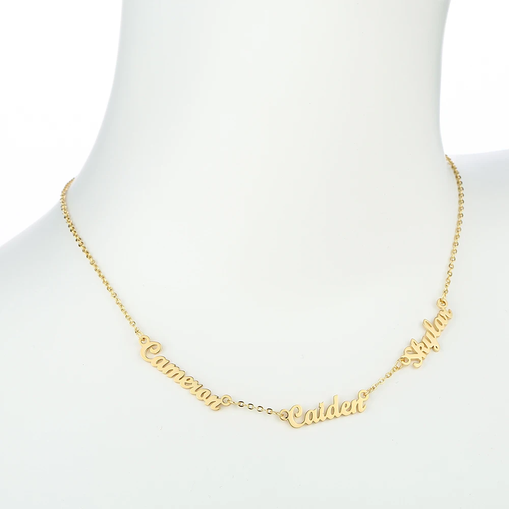 Lateefah Multi-name Customiz Fashion Stainless Steel Name Necklace Letter 2-8 Nameplate Necklace Choker Pendant Woman Gift
Lateefah Multi-name Customiz Fashion Stainless Steel Name Necklace Letter 2-8 Nameplate Necklace Choker Pendant Woman Gift