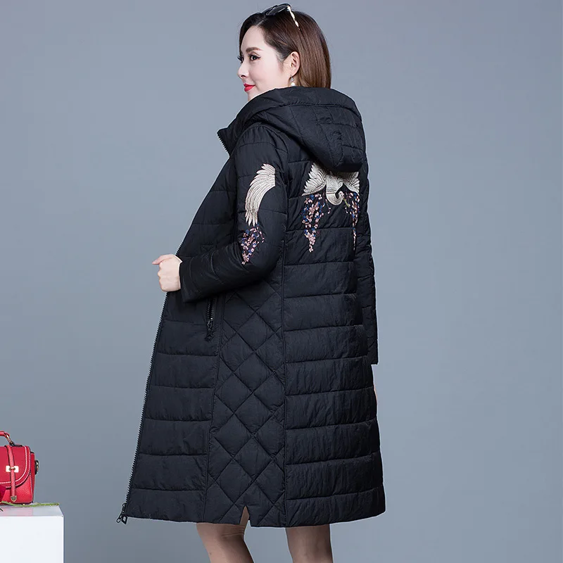 Young And Middle-aged Women's Hooded Cotton Coat Mid-length Middle-aged pang ma down Feather Cotton-padded Clothes Young Woman T
Young And Middle-aged Women's Hooded Cotton Coat Mid-length Middle-aged pang ma down Feather Cotton-padded Clothes Young Woman T