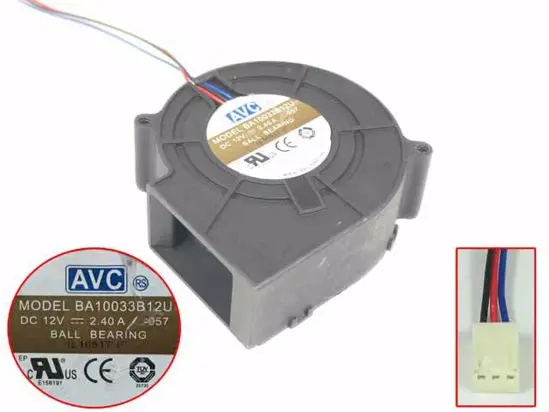 3-проводной серверный охлаждающий вентилятор AVC BA1003B12U DC 12В 2.4A 97x97x33 мм
3-проводной серверный охлаждающий вентилятор AVC BA1003B12U DC 12В 2.4A 97x97x33 мм