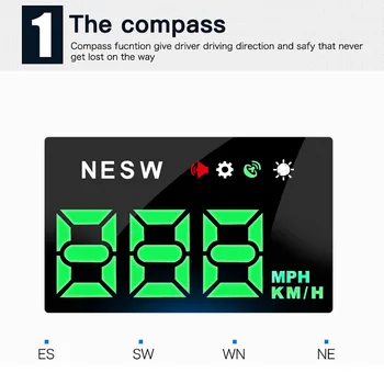 Car Head Up Display Car-styling Hud Display Digital GPS Overspeed Warning Windshield Projector Alarm System
Car Head Up Display Car-styling Hud Display Digital GPS Overspeed Warning Windshield Projector Alarm System