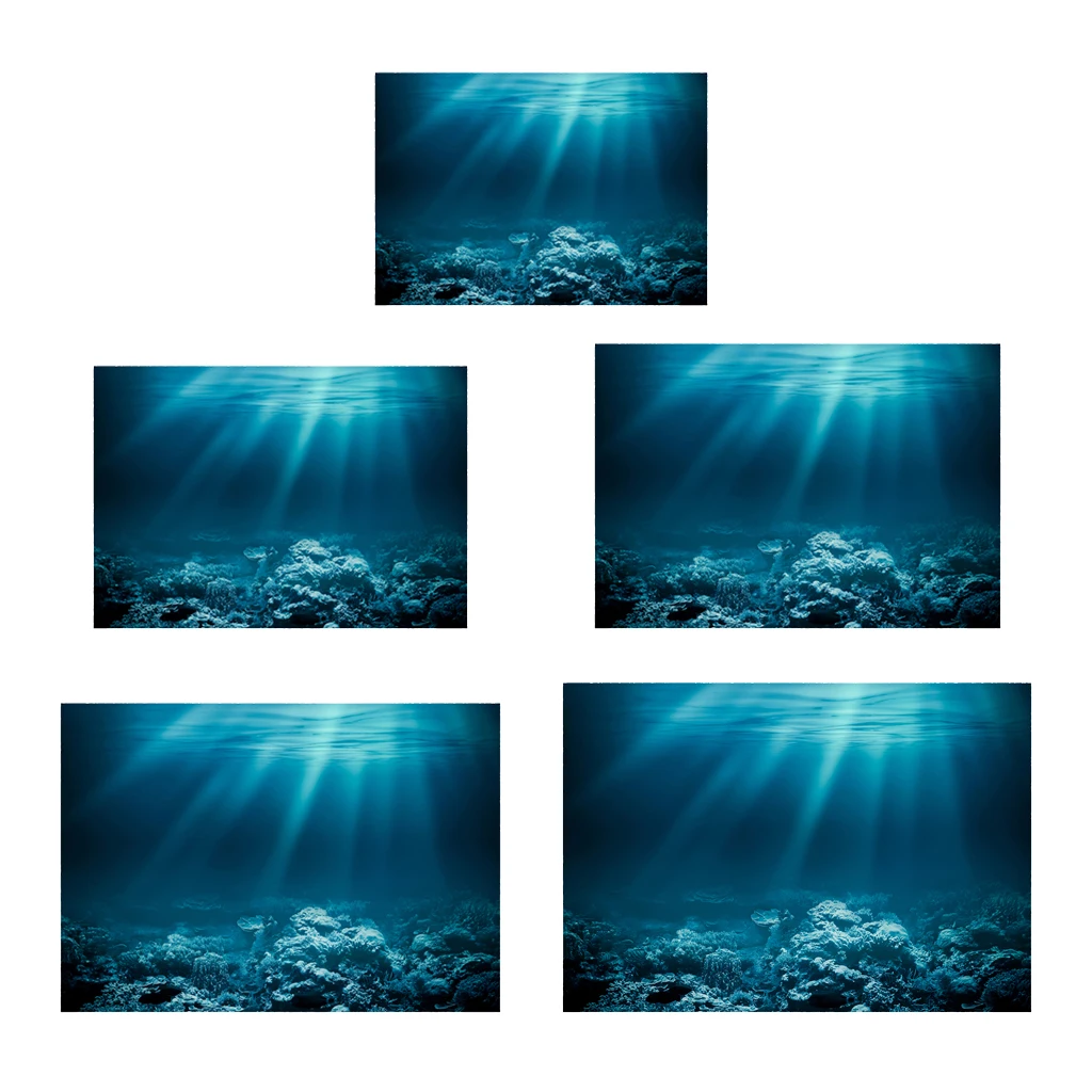 Undersea Decorative Aquarium 3D Background Sticker Fish Tank Wall Decoration Painting PVC Undersea Decorative Aquarium 3D Background Sticker Fish Tank Wall Decoration Painting PVC