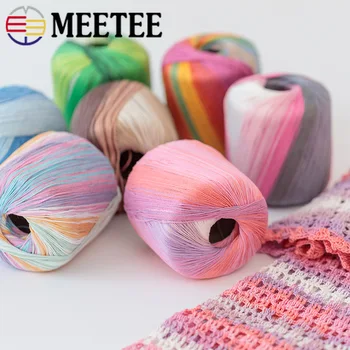 Meetee 5pcs(1pc=50g) Fancy Dyeing Lace Line Manual Crochet Mercerizing Yarn Crochets Hand Knitting Scarf Toy Cotton Wool YA030
Meetee 5pcs(1pc=50g) Fancy Dyeing Lace Line Manual Crochet Mercerizing Yarn Crochets Hand Knitting Scarf Toy Cotton Wool YA030