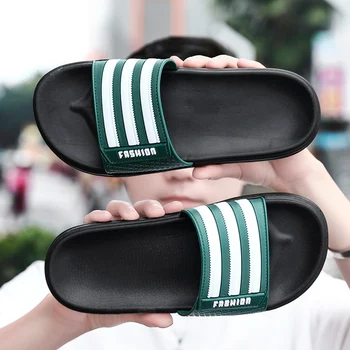 Summer home men's slippers simple striped shoes non-slip bathroom slippers flip-flops couple indoor thick-soled slippers
Summer home men's slippers simple striped shoes non-slip bathroom slippers flip-flops couple indoor thick-soled slippers
