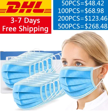 DHL Anti-Pollution 3 Laye Mask dust protection Masks Disposable Face Masks Elastic Ear Loop Disposable Dust Filter Safety Mask
DHL Anti-Pollution 3 Laye Mask dust protection Masks Disposable Face Masks Elastic Ear Loop Disposable Dust Filter Safety Mask