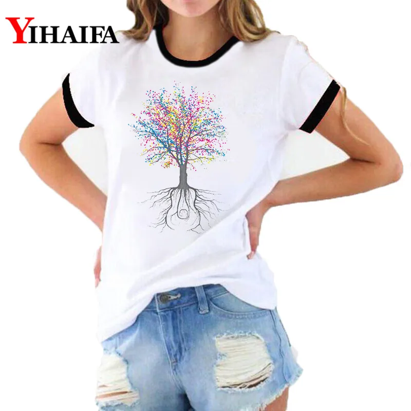 3D T Shirts Women Rainbow Tree Print Tee Fashion Graphic Tees Lady Summer Short Sleeve Female White Casual Ropa Mujer Tops
3D T Shirts Women Rainbow Tree Print Tee Fashion Graphic Tees Lady Summer Short Sleeve Female White Casual Ropa Mujer Tops