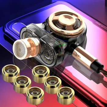 CALETOP In-Ear Wired Earphone with Microphone 6 Driver Unit Earbuds with Control Button Hifi Stereo Sports Headphone Bass Sound
CALETOP In-Ear Wired Earphone with Microphone 6 Driver Unit Earbuds with Control Button Hifi Stereo Sports Headphone Bass Sound