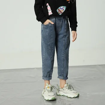 Casual Jeans Patchwork Denim Pants Kids Solid Elastic Waist Loose Jeans Spring Autumn Girls Trousers Fashion Children Clothes
Casual Jeans Patchwork Denim Pants Kids Solid Elastic Waist Loose Jeans Spring Autumn Girls Trousers Fashion Children Clothes