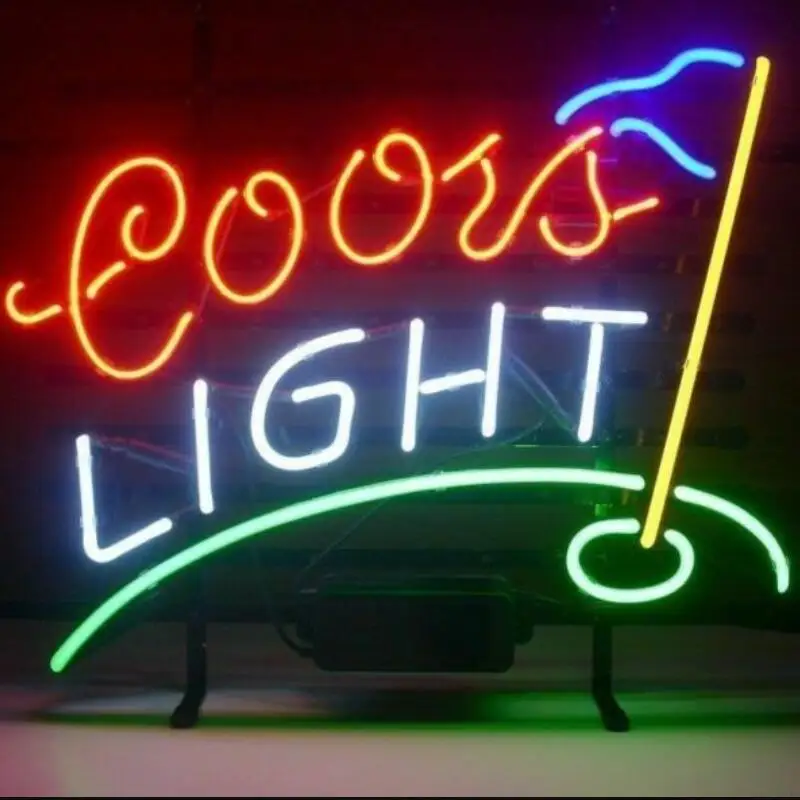 Фото Custom Coors Light Golf Glass Neon Sign Beer Bar | Освещение