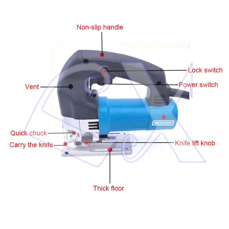 Electric jig saw 60mm woodworking multi-function wire saw electric garter saw household industrial grade electric saw cutting
Electric jig saw 60mm woodworking multi-function wire saw electric garter saw household industrial grade electric saw cutting