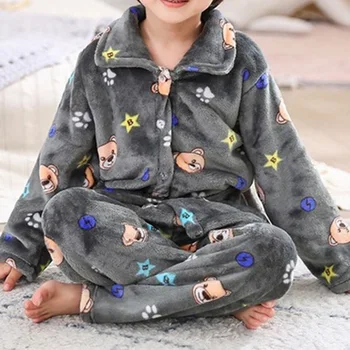 Warmed for winter Pijamas Kids Flannel Pijama set Baby boy girl Cartoon printing Pajamas Children sleepwear Infant pajamas 2-12y
Warmed for winter Pijamas Kids Flannel Pijama set Baby boy girl Cartoon printing Pajamas Children sleepwear Infant pajamas 2-12y
