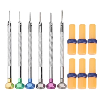 Portable 6Pcs Watch Link Pins Remover Screw Driver Watch Band Adjuster Screwdriver Watch Band Part Repairing Tool for Watchmaker
Portable 6Pcs Watch Link Pins Remover Screw Driver Watch Band Adjuster Screwdriver Watch Band Part Repairing Tool for Watchmaker