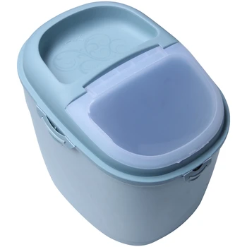 Blue New Storage Box Plastic Sealed Container Rice Dried Food Cereal Dispenser Storage Case-15Kg 
Blue New Storage Box Plastic Sealed Container Rice Dried Food Cereal Dispenser Storage Case-15Kg