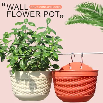 Imitation Rattan Weaving Creative Flower Planter Wall Hanging PP Flowerpot Garden Pot
Imitation Rattan Weaving Creative Flower Planter Wall Hanging PP Flowerpot Garden Pot