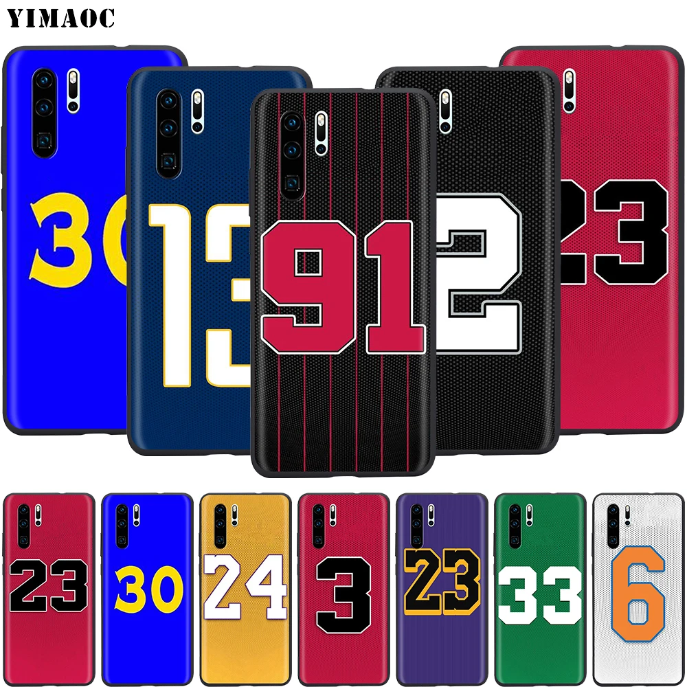 YIMAOC 23 24 со счастливыми числами мягкий чехол для Huawei Honor Nova 6 7 9A 10X Y6P P40 V30 SE Pro Max 4G 5G