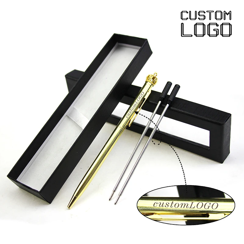 1 Set Of Custom LOGO Creative Crown Metal Ballpoint Pen Hotel Gift Ballpoint Pen School Office Supplies With Pen Case
1 Set Of Custom LOGO Creative Crown Metal Ballpoint Pen Hotel Gift Ballpoint Pen School Office Supplies With Pen Case