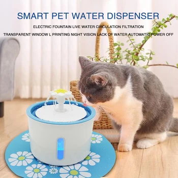 LED Light USB Charging Cat Water Purifier Pet Drinking Fountains Hygienic Kitten Automatic Circulation Puppy Saft Creative
LED Light USB Charging Cat Water Purifier Pet Drinking Fountains Hygienic Kitten Automatic Circulation Puppy Saft Creative