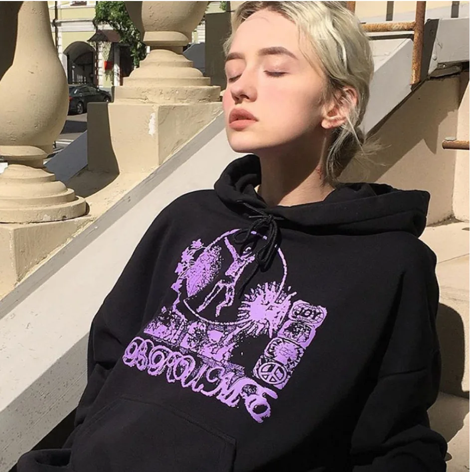 2020 Autumn And Winter Trendy Brand Hooded Printed Women Black Trendy Ins European And American Street Loose
2020 Autumn And Winter Trendy Brand Hooded Printed Women Black Trendy Ins European And American Street Loose