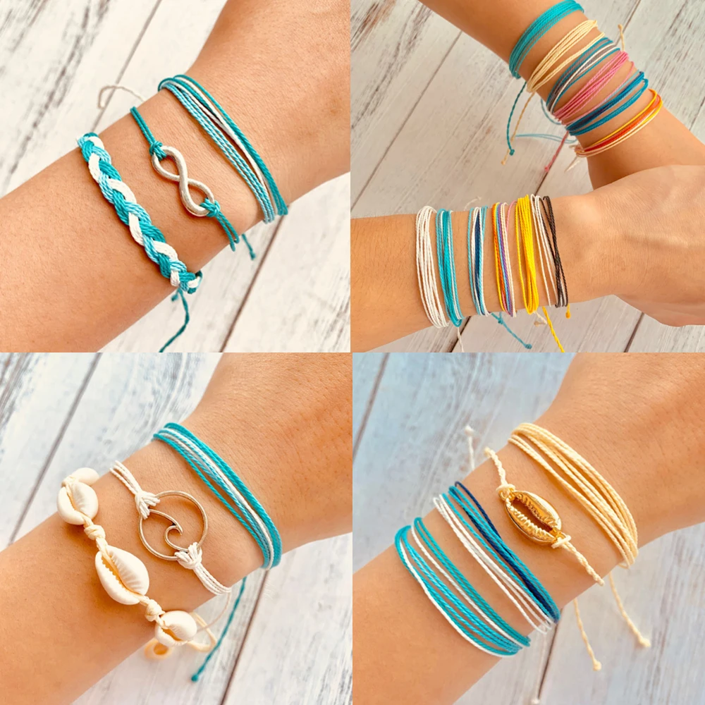 17KM Bohemian Shell Rope Ins Bracelets Set For Woman Multilayer Wave Infinity Weaved Colorful Chain Bracelet Adjustable Jewelry
17KM Bohemian Shell Rope Ins Bracelets Set For Woman Multilayer Wave Infinity Weaved Colorful Chain Bracelet Adjustable Jewelry