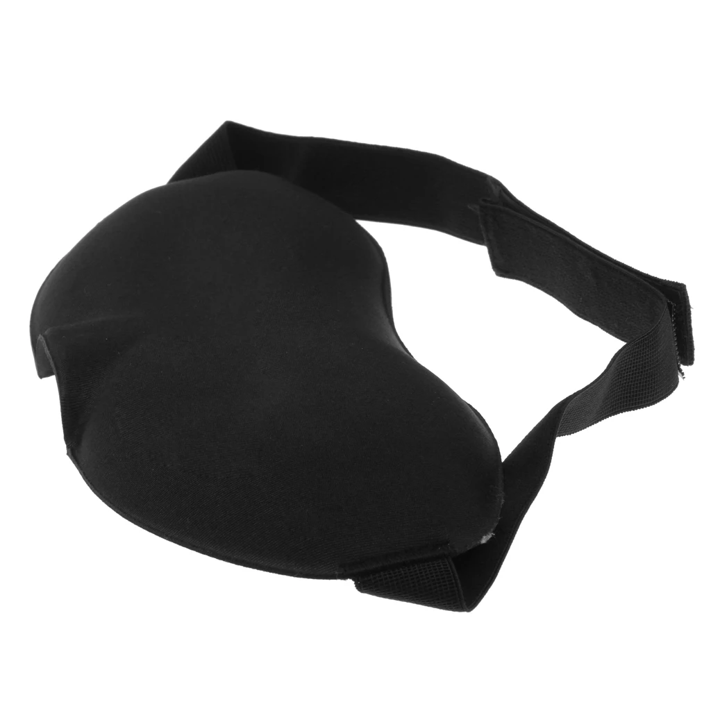Unisex Cotton Elastic Blindfold Eye Mask Travel Sleep Aid Shade Cover Black Unisex Cotton Elastic Blindfold Eye Mask Travel Sleep Aid Shade Cover Black