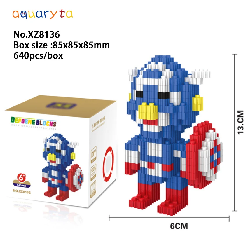 Aquaryta 640pcs/box diamond micro-building blocks classic movie game cartoon character with box set exquisite Gift For children
Aquaryta 640pcs/box diamond micro-building blocks classic movie game cartoon character with box set exquisite Gift For children