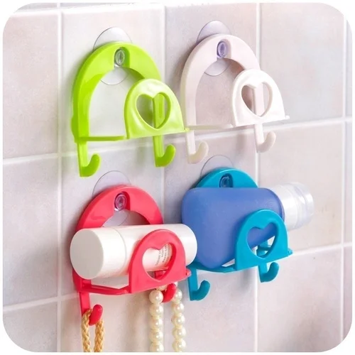 Kitchen Tools Multifunction Supporter Suck on the Wall Double Pothook Commodity Shelf For Bathroom
Kitchen Tools Multifunction Supporter Suck on the Wall Double Pothook Commodity Shelf For Bathroom