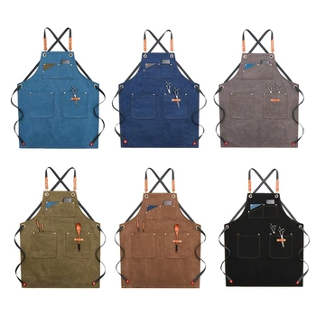 Chef Apron Cotton Canvas Cross Back Adjustable Apron with Pockets for Women and Men, Kitchen Cooking Baking Bib Apron, A
Chef Apron Cotton Canvas Cross Back Adjustable Apron with Pockets for Women and Men, Kitchen Cooking Baking Bib Apron, A