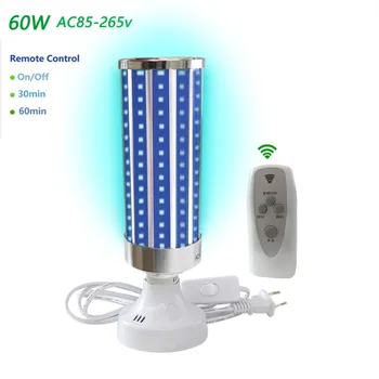 60W UV Germicidal Lamp E27 Led UV-C Light Bulb with Remote Control 99% Antibacterial Rate Indoor Sterilization Safety Light
60W UV Germicidal Lamp E27 Led UV-C Light Bulb with Remote Control 99% Antibacterial Rate Indoor Sterilization Safety Light