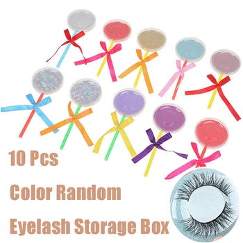 10Pcs/set Color Random Bow-knot False Eyelashes Packing Box Round Lollipop Eyelashes Case Empty Eyelashes Protector Storage Box
10Pcs/set Color Random Bow-knot False Eyelashes Packing Box Round Lollipop Eyelashes Case Empty Eyelashes Protector Storage Box