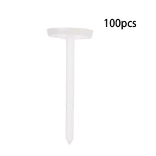 100PCS Invisible Clear Plastic 5mm 3mm Flat Blank Pad Earring Nail Pin Ear Post(China)