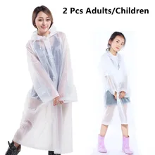 2Pcs Adult Kids Waterproof Raincoat Child Clear Poncho Rain Coat Reusable Camping Emergency Hooded Rain Suit Outdoor Rain Coat
2Pcs Adult Kids Waterproof Raincoat Child Clear Poncho Rain Coat Reusable Camping Emergency Hooded Rain Suit Outdoor Rain Coat