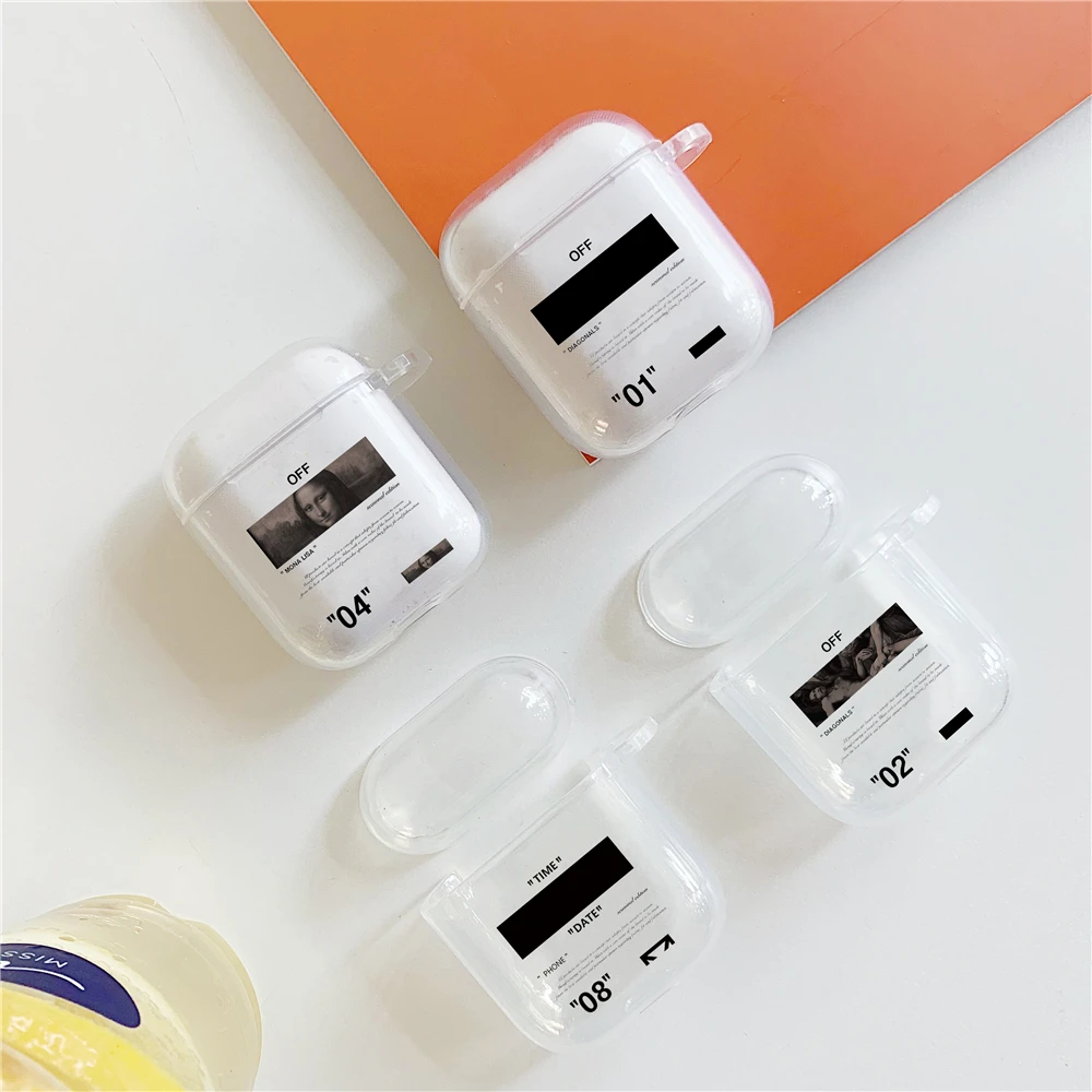hot fashion Street off Wireless Bluetooth Headset case for Airpods 1 2 Luxury white Soft silicon Cover Clear TPU Earphone coque 
hot fashion Street off Wireless Bluetooth Headset case for Airpods 1 2 Luxury white Soft silicon Cover Clear TPU Earphone coque