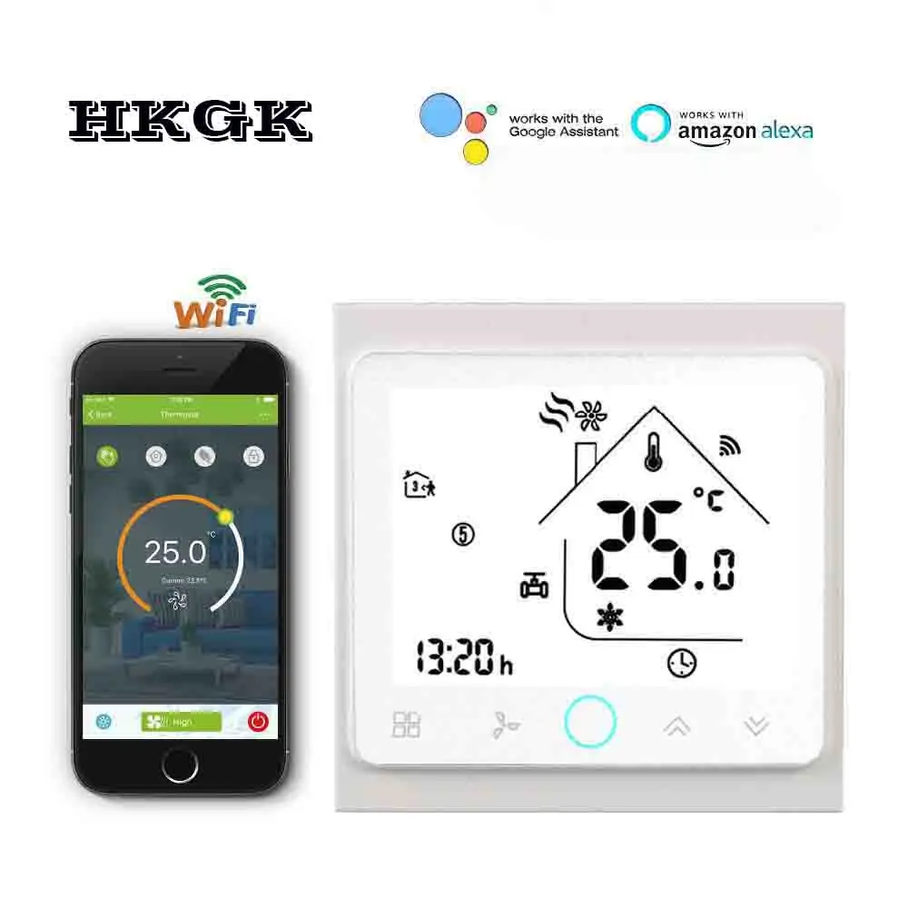 4p cooling/heating wifi thermostat room temperature control for Central air conditioning
4p cooling/heating wifi thermostat room temperature control for Central air conditioning