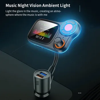 Wireless FM Transmitter Car Kit Hands Free Color Screen MP3 Player Fast Charge Quick Charge Bluetooth 5.0 LED High Music Quality
Wireless FM Transmitter Car Kit Hands Free Color Screen MP3 Player Fast Charge Quick Charge Bluetooth 5.0 LED High Music Quality