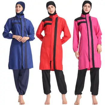 Muslim Swimwear Women Modest Burkini Floral Full Cover Swimsuit Bathing Suit Islamic Arab 3PCS Tops+Pants+Hijab Fashion Sports
Muslim Swimwear Women Modest Burkini Floral Full Cover Swimsuit Bathing Suit Islamic Arab 3PCS Tops+Pants+Hijab Fashion Sports