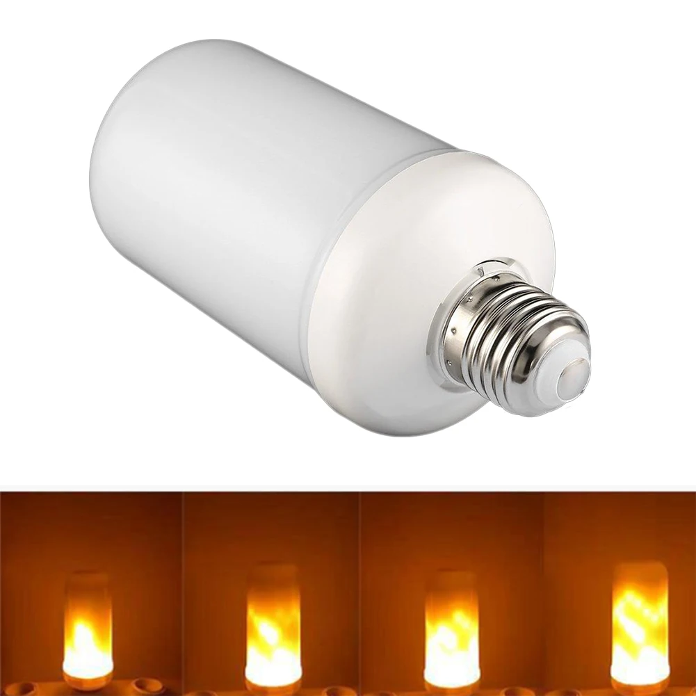 Interesting Gravity Sensor Led Fire Flame Light E27 LED Lamp Effect Flickering Emulation Bulb | Лампы и освещение