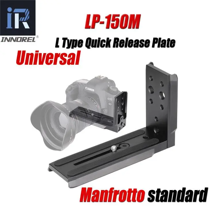 INNOREL LP-150M Universal L-Shaped Quick Release Plate Shooting Bracket for Tripod Ball Head and Manfrotto DSLR Cameras
INNOREL LP-150M Universal L-Shaped Quick Release Plate Shooting Bracket for Tripod Ball Head and Manfrotto DSLR Cameras