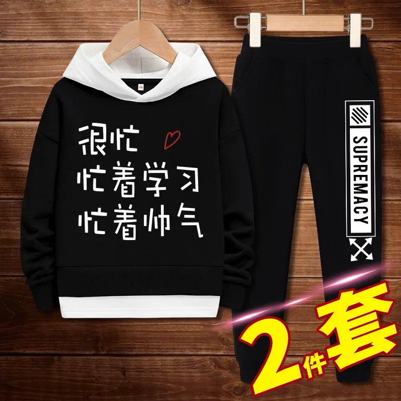 Boys fake two-piece suit autumn models children's fashion Korean version of the style autumn children's sweatershirt clothing
Boys fake two-piece suit autumn models children's fashion Korean version of the style autumn children's sweatershirt clothing