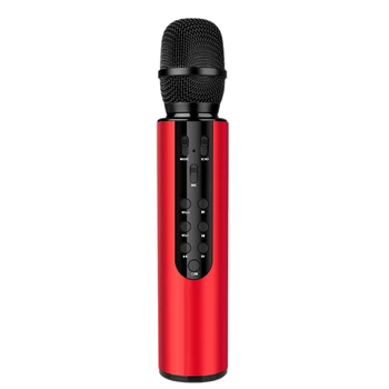 Wireless Microphone Dual Speaker Condenser Bluetooth Karaoke Speaker Microphone for Karaoke/Singing/Church Red
Wireless Microphone Dual Speaker Condenser Bluetooth Karaoke Speaker Microphone for Karaoke/Singing/Church Red