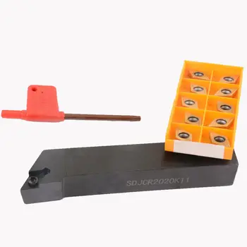 1 * Turning Tool Holder+1 * Wrench+10*DCMT11T304 UE6020 Inserts 20*125mm Lathe External Turning Tool Holder
1 * Turning Tool Holder+1 * Wrench+10*DCMT11T304 UE6020 Inserts 20*125mm Lathe External Turning Tool Holder