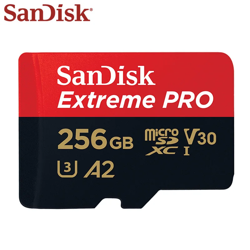 

SanDisk 64GB 128GB 256GB A2 Class 10 Extreme PRO Card UHS-I U3 High Speed V30 32GB Micro SD Card Original 512GB 1TB Memory Card