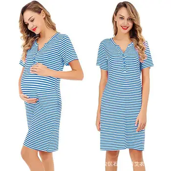 2020 New Maternity Dress Women Floral Print Short Sleeve V-neck Dress Pregnant Casual Clothes Summer Maternity Dress
2020 New Maternity Dress Women Floral Print Short Sleeve V-neck Dress Pregnant Casual Clothes Summer Maternity Dress