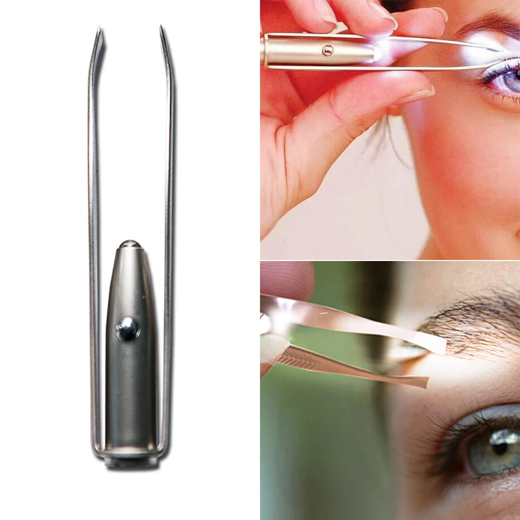 LED Eyebrow eyelash curler Clip Tweezers,Light Stainless Steel Tweezer makeup tool
LED Eyebrow eyelash curler Clip Tweezers,Light Stainless Steel Tweezer makeup tool