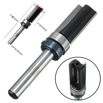1/4" Shank Pattern Flush Trim Router Bit Top & Bottom Bearing Router Bit Woodworking Trimmer Tool
1/4" Shank Pattern Flush Trim Router Bit Top & Bottom Bearing Router Bit Woodworking Trimmer Tool