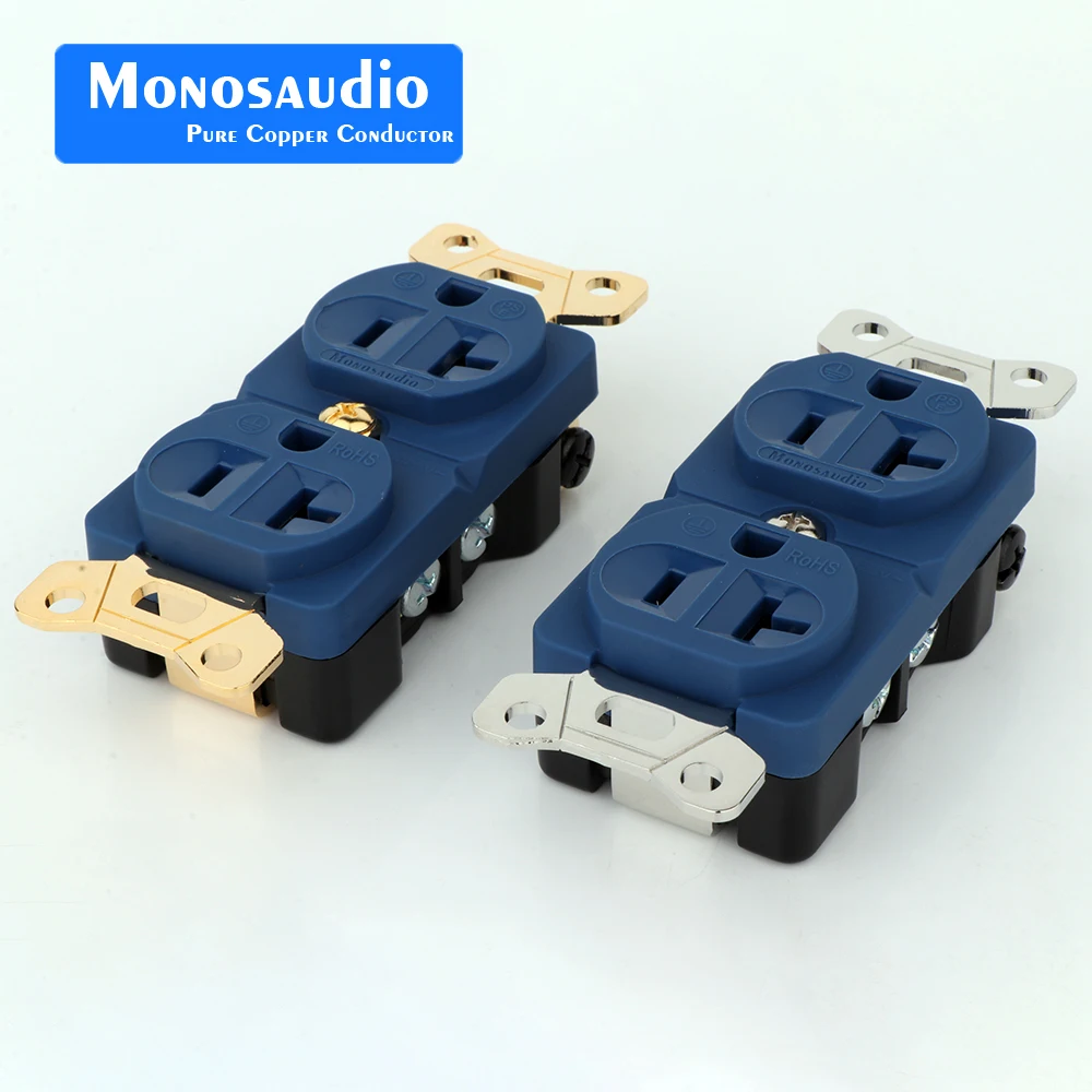 Monosaudio DP-2(G)/DP-2(R) pure copper gold plated Duplex Wall AC Power Receptacles wall outlet US AC power distributor socket
Monosaudio DP-2(G)/DP-2(R) pure copper gold plated Duplex Wall AC Power Receptacles wall outlet US AC power distributor socket