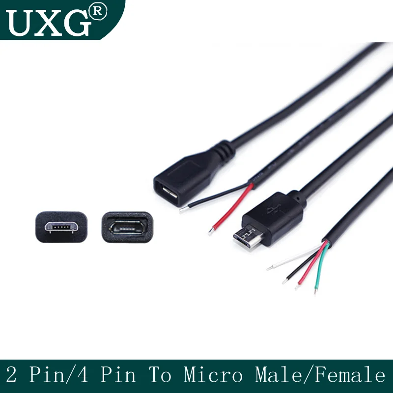 Micro DIY Micro USB 2.0 A Female male Jack charging Connector cable 4 Pin 2 Pin 4 Wires Data Charge Cord DIY for Android interfa
Micro DIY Micro USB 2.0 A Female male Jack charging Connector cable 4 Pin 2 Pin 4 Wires Data Charge Cord DIY for Android interfa