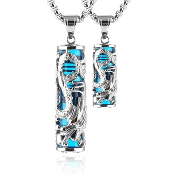 HZMAN 2 pcs Dragon Wrapped Cylinder Necklace Crystal Healing Couple Pendant Necklaces Set
HZMAN 2 pcs Dragon Wrapped Cylinder Necklace Crystal Healing Couple Pendant Necklaces Set