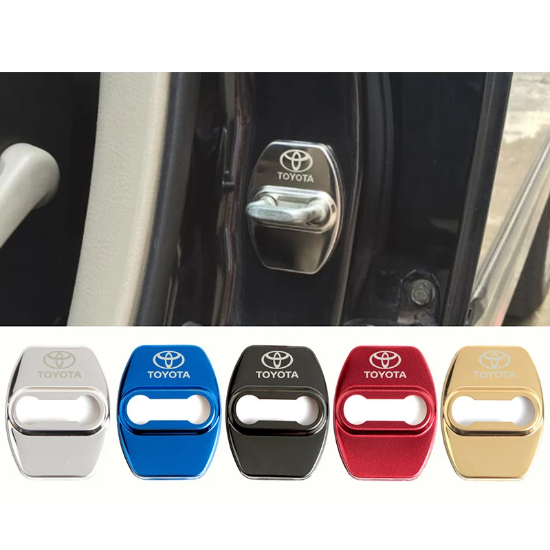 4pcs Car Accessories Car Door Lock Protective Cover For Toyota Corolla Camry Avensis Rav4 Yaris Auris TRD C-hr Prius Car styling
4pcs Car Accessories Car Door Lock Protective Cover For Toyota Corolla Camry Avensis Rav4 Yaris Auris TRD C-hr Prius Car styling