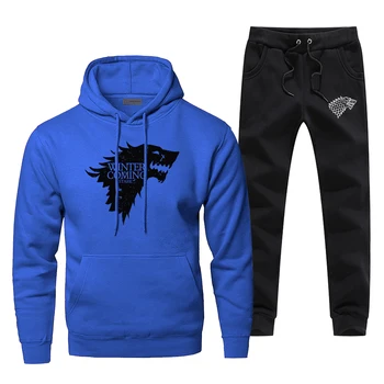 Game Of Thrones Wolf Print Men's Full Suit Tracksuit Winter Is Coming House Stark Sweatpants Fashion TV Show Fleece Warm Hoodies
Game Of Thrones Wolf Print Men's Full Suit Tracksuit Winter Is Coming House Stark Sweatpants Fashion TV Show Fleece Warm Hoodies