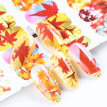 12pcs Fall Leaf Nail Art Stickers Autumn Maple Gold Water Decals Set Designs Flower Foils Manicure Nail Decorations 
12pcs Fall Leaf Nail Art Stickers Autumn Maple Gold Water Decals Set Designs Flower Foils Manicure Nail Decorations