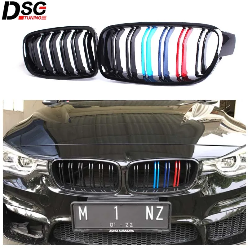 

F30 Grill Black Kidney Grille Styling Bumper for BMW F30 3 Series 2012 - 2018 F31 F35 316i 318d 320i 325d Car Front Grille ABS